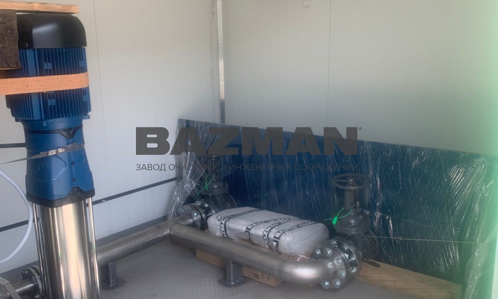 Станция повышения давления СПД в блок модуле Объект Врангель Находка