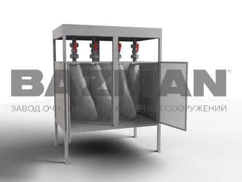 Мешковый обезвоживатель осадка